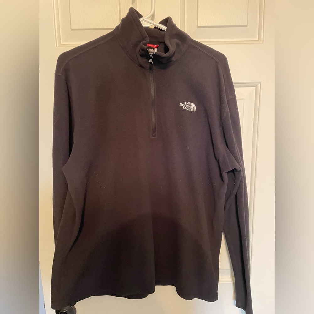 TNF quarter zip, size L